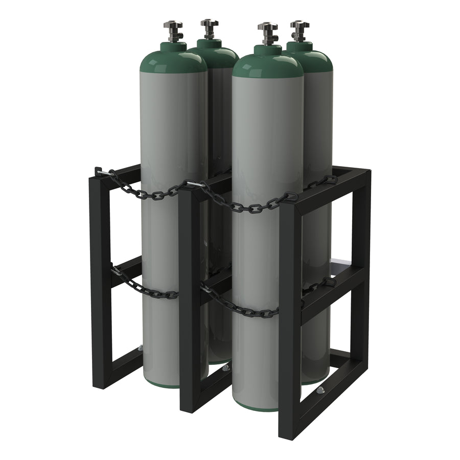 Gas Cylinder Rack for 4 Vert. Cylinders