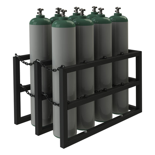 Gas Cylinder Rack for 8 Vert. Cylinders