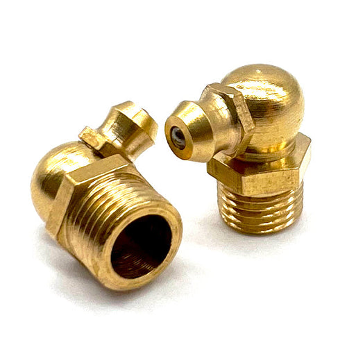 M6-1.0 Zerks Grease Fitting 90 Degree Hydraulic Brass