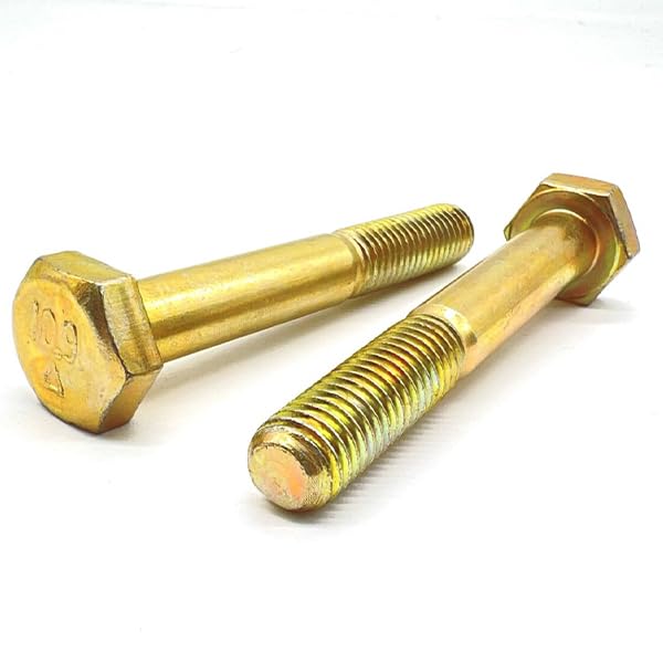 M14-2.00x75 Class 10.9 Hex Cap Screws Zinc Yellow