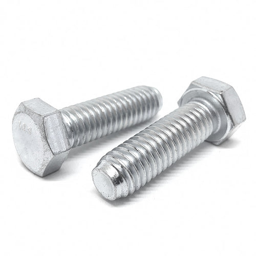 M10-1.00x40 Class 10.9 Hex Cap Screws Extra Fine Thread Zinc Clear