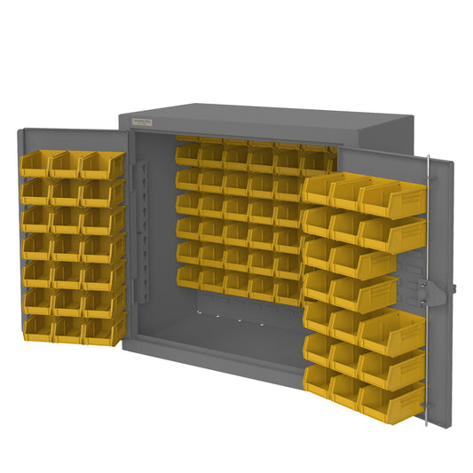Counter Top Cabinet, 96 Yellow Bins