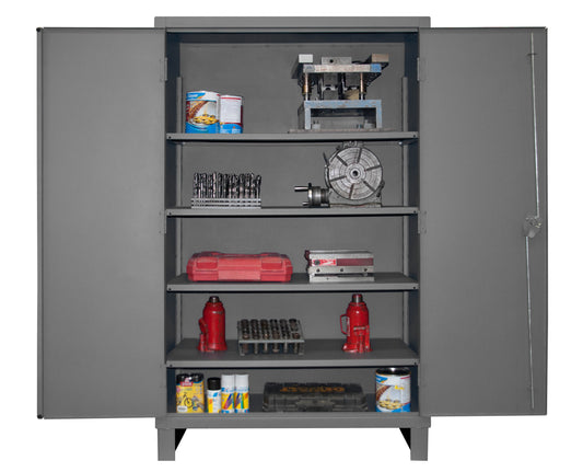 Cabinet, 4 Shelves, Gray