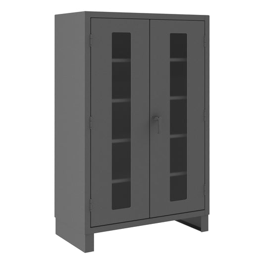 Cabinet, Clearview Doors, 4 Shelves
