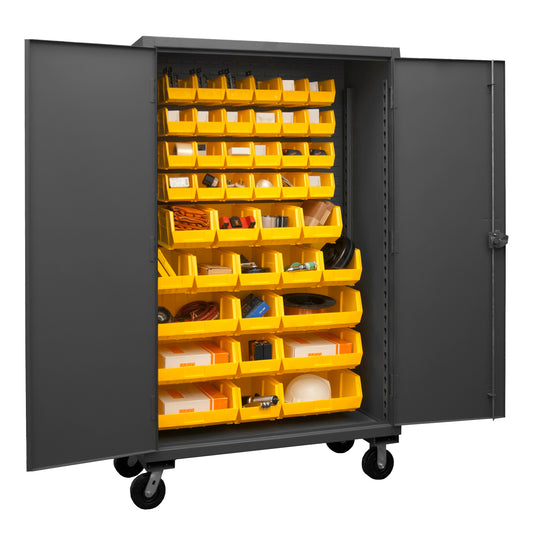 Mobile Cabinet, 42 Yellow Bins
