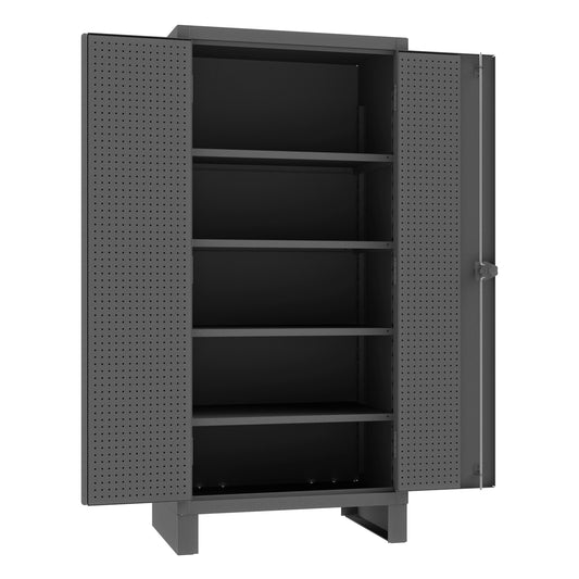 Pegboard Cabinet, 4 Shelves