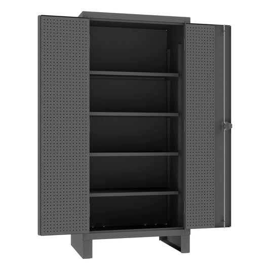 Pegboard Cabinet, 4 Shelves