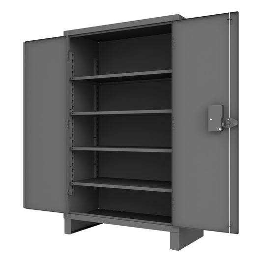 Access Control Cabinet, 4 Shelves, Gray