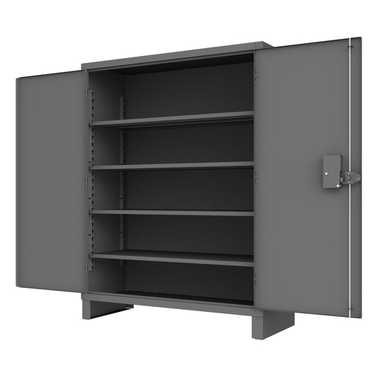 Access Control Cabinet, 4 Shelves, Gray