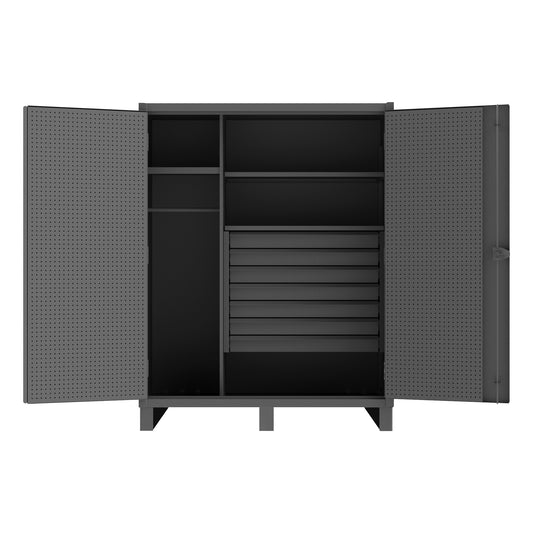 Wardrobe Cabinet, 3 Shelves, 7 Drawers