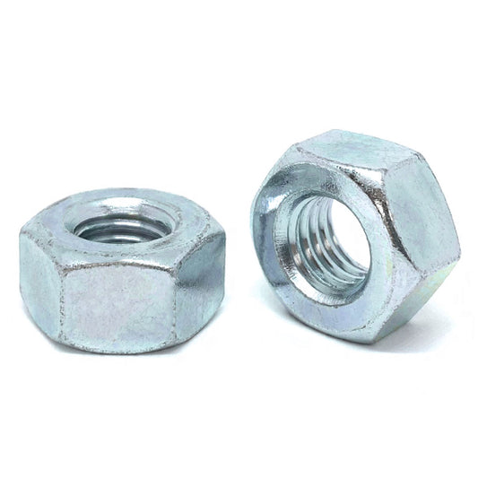 7/16"-14 Grade 2 Heavy Hex Nuts Zinc Clear