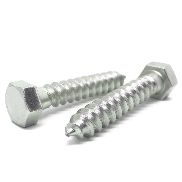 5/16-9x1-3/4" Hex Lag Screws A307 Grade A Zinc
