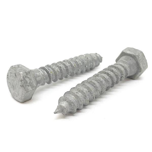 3/8-7x1-1/2" Hex Lag Screws A307 Grade A Galvanized
