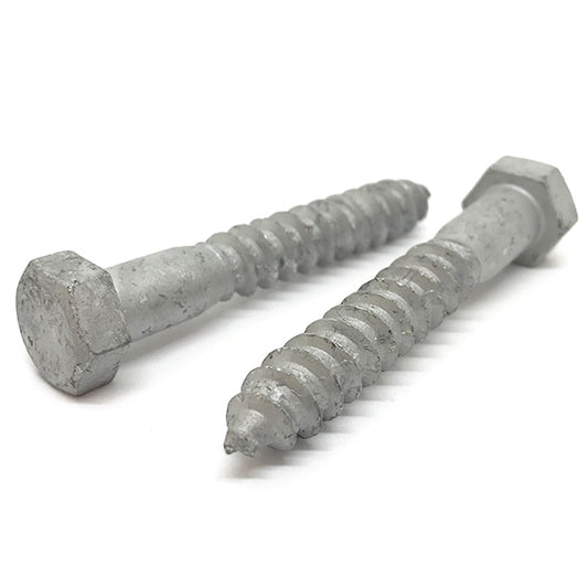 5/16-9x4-1/2" Hex Lag Screws A307 Grade A Galvanized