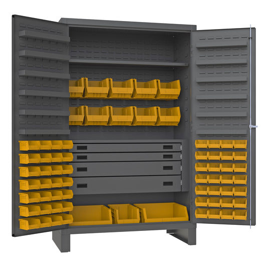 4 Drawer Cabinet, 2 Shelves, 69 Bins