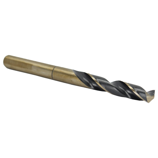 39/64" HSS Black & Gold Drill Bit with Reduced 1/2" 3-Flat Shank, Contractor Series
