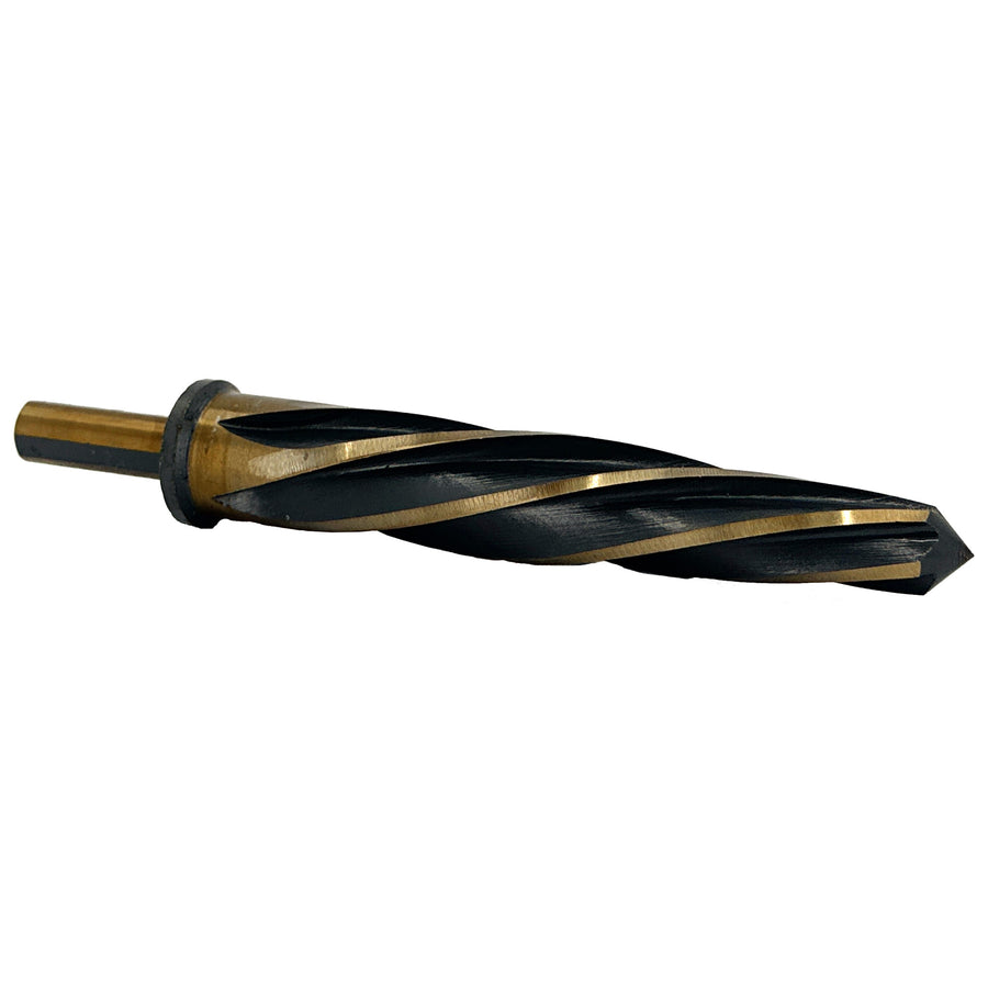 9/16" HSS Black & Gold 1/2" Straight Shank Bridge Reamer