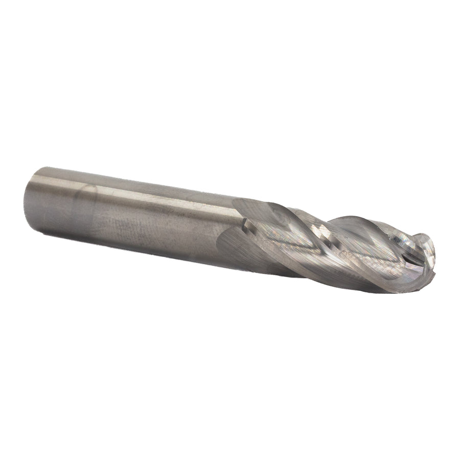 5/8" Carbide 4 Flute Single End Ball End Mill