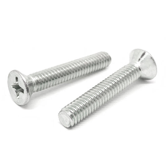M8-1.25x35 Stainless Steel A2 Phillips Flat Head Machine Screws