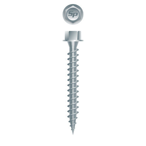 #9 Hi-Strong-Point Hex Washer Head 9-15 x 2-1/2, Type 'S', Strong-Shield
