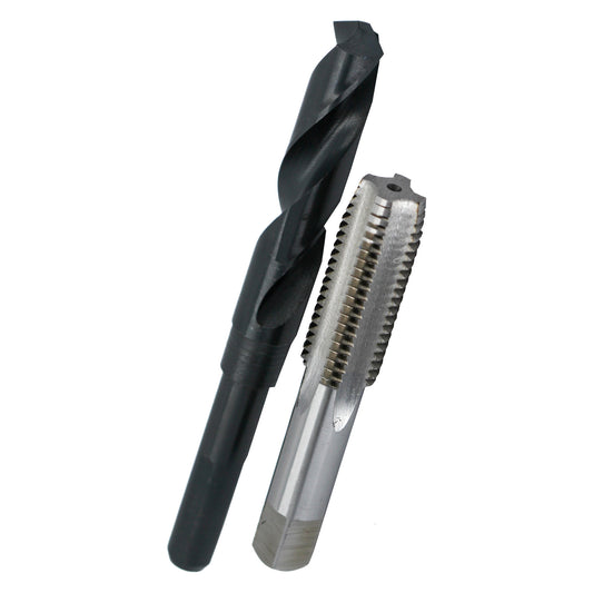 1"-8 UNC HSS Plug Tap and 7/8" HSS 1/2" Shank Drill Bit Kit