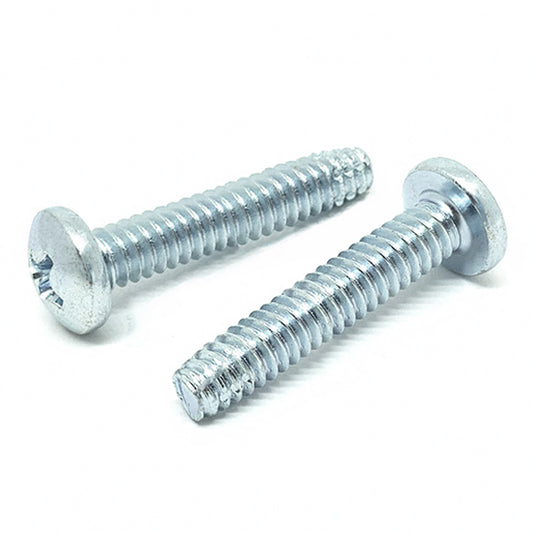 #10-24x1" Phillips Pan Head Type F Thread Cutting Screws Zinc