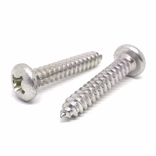 #6-18x1" 316 Stainless Steel Phillips Pan Head Type A Self Tapping Screws
