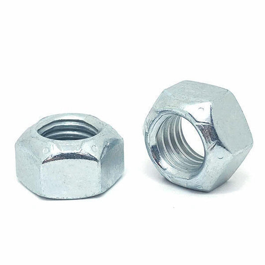 M6-1.0 Class 10 Hex Top Lock Nuts Coarse Thread Zinc