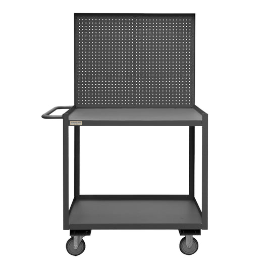 Stock Cart, 2 Shelf, 24 x 36, Pegboard