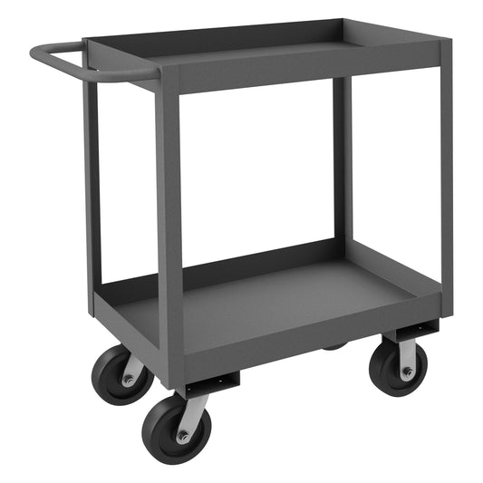 Stock Cart, 2 Shelves, High Lip, 18 x 30