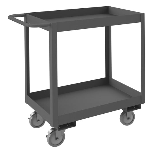Stock Cart, 2 Shelves, High Lip, 18 x 30