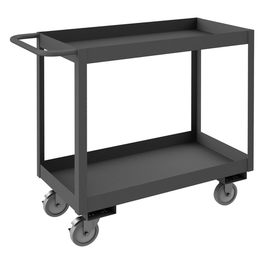 Stock Cart, 2 Shelves, High Lip, 18 x 36