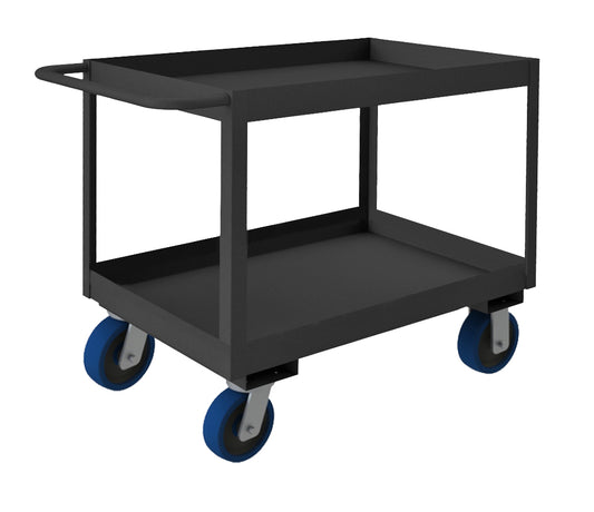 Stock Cart, 2 Shelves, High Lip, 24 x 36