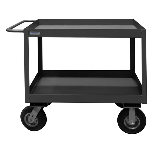Stock Cart, 2 Shelves, High Lip, 24 x 36