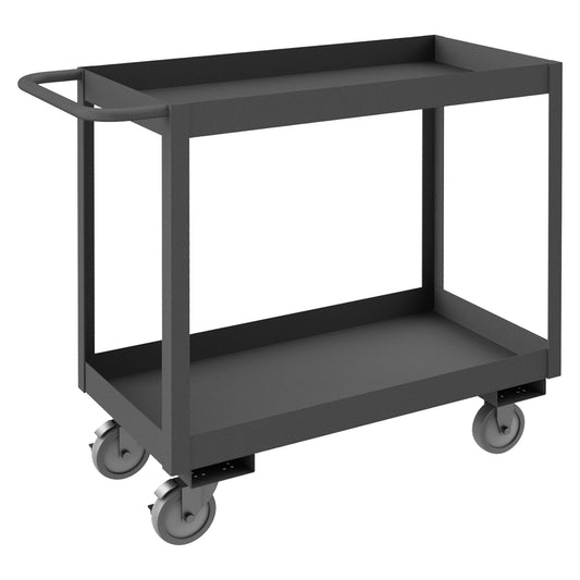 Stock Cart, 2 Shelves, High Lip, 24 x 36