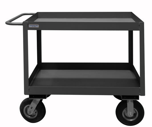 Stock Cart, 2 Shelves, High Lip, 24 x 36