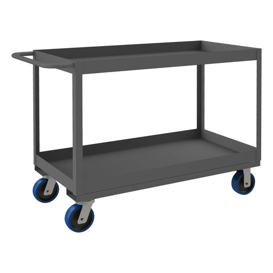 Stock Cart, 2 Shelves, High Lip, 24 x 48