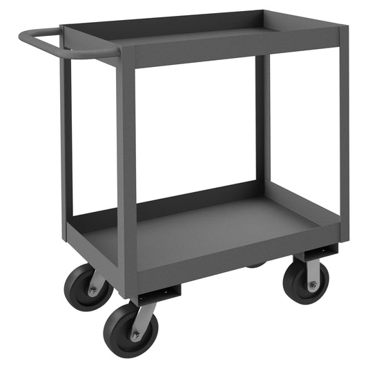 Stock Cart, 2 Shelves, High Lip, 24 x 48