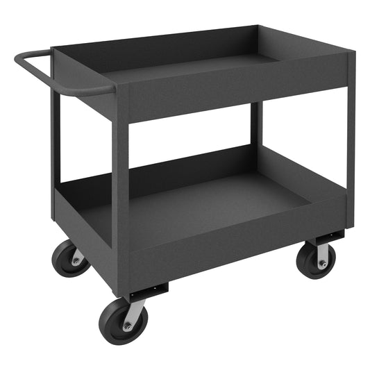 Stock Cart, 2 Shelves, High Lip, 24 x 48