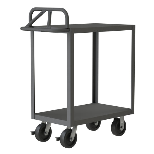 Stock Cart, 2 Shelves, Ergonomic Handle