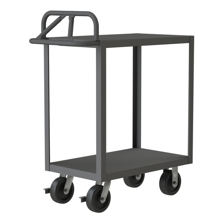 Stock Cart, 2 Shelves, Ergonomic Handle