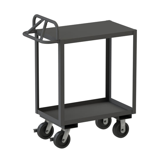 Stock Cart, 2 Shelves, Ergonomic Handle