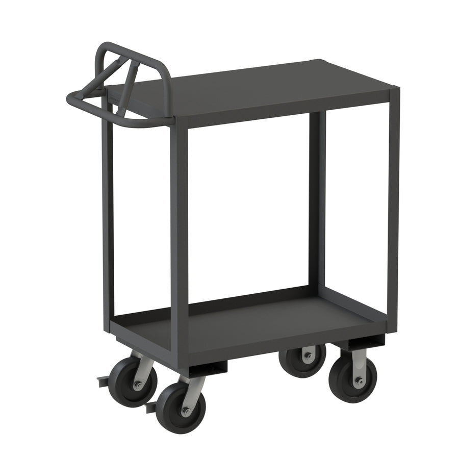 Stock Cart, 2 Shelves, Ergonomic Handle
