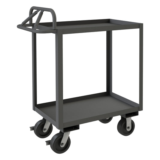 Stock Cart, 2 Shelves, Ergonomic Handle