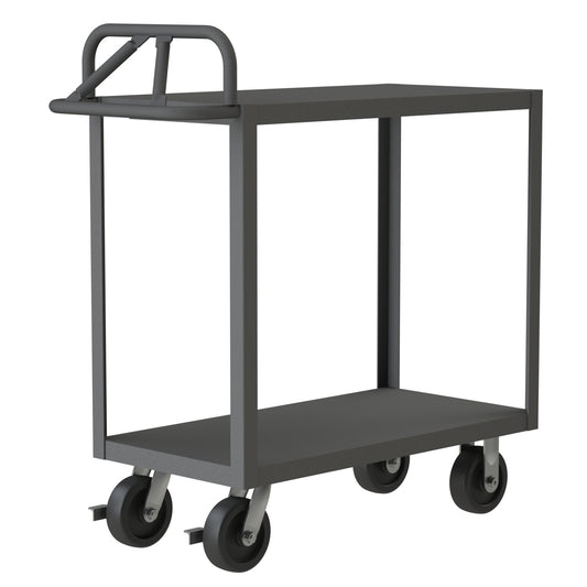Stock Cart, 2 Shelves, Ergonomic Handle