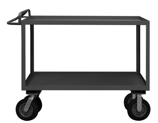 Stock Cart, 2 Shelves, Ergonomic Handle