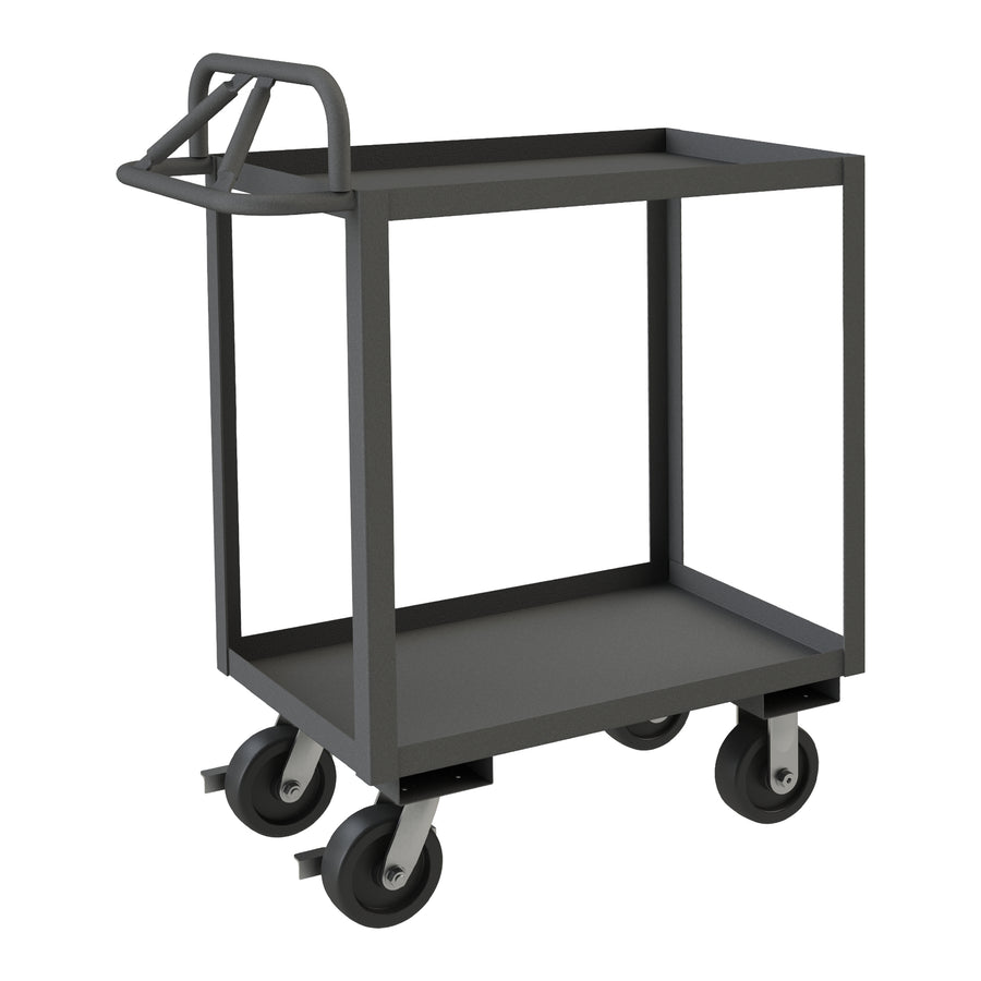 Stock Cart, 2 Shelves, Ergonomic Handle