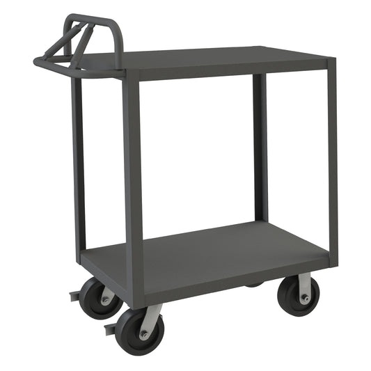 Stock Cart, 2 Shelves, Ergonomic Handle
