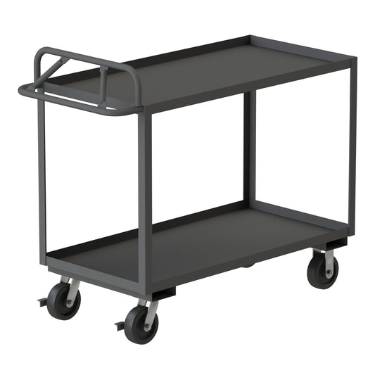 Stock Cart, 2 Shelves, Ergonomic Handle