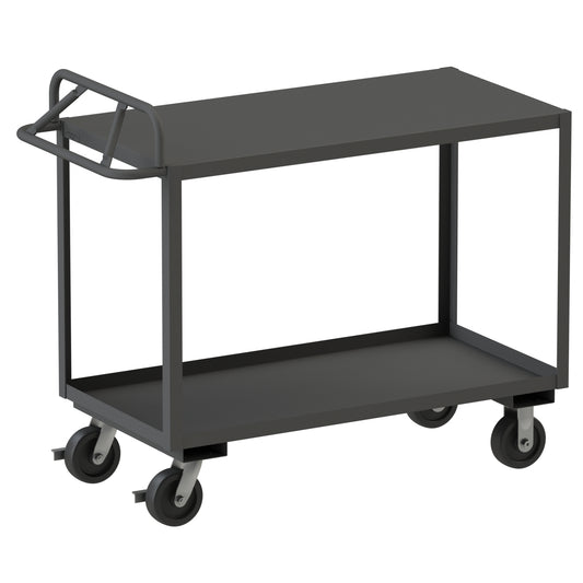 Stock Cart, 2 Shelves, Ergonomic Handle